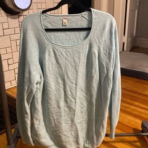 LL Bean Aqua 1X sweater